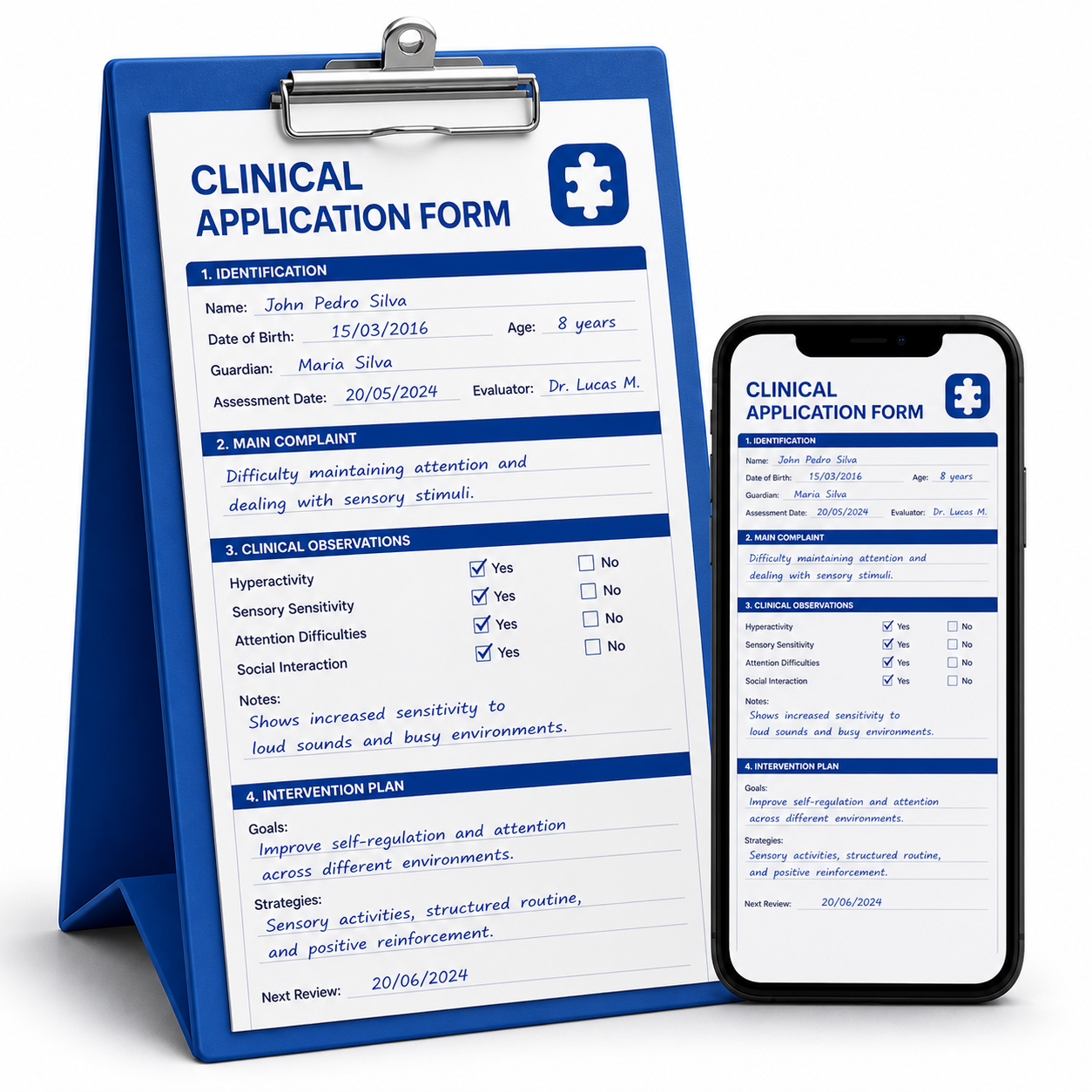 Clinical Application Worksheets